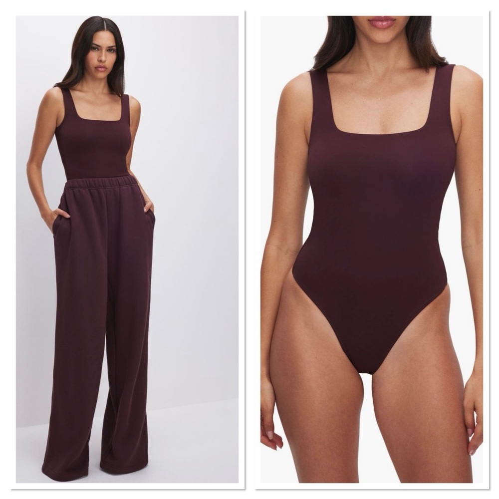 NWT Good American Burgundy Bodysuit
